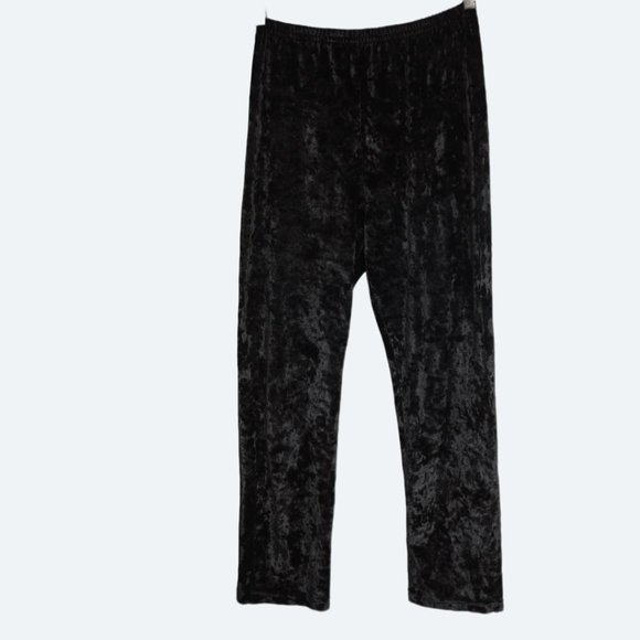 Giani Feroti Pants - COPY - Giani Feroti lady line black velvet pants size S